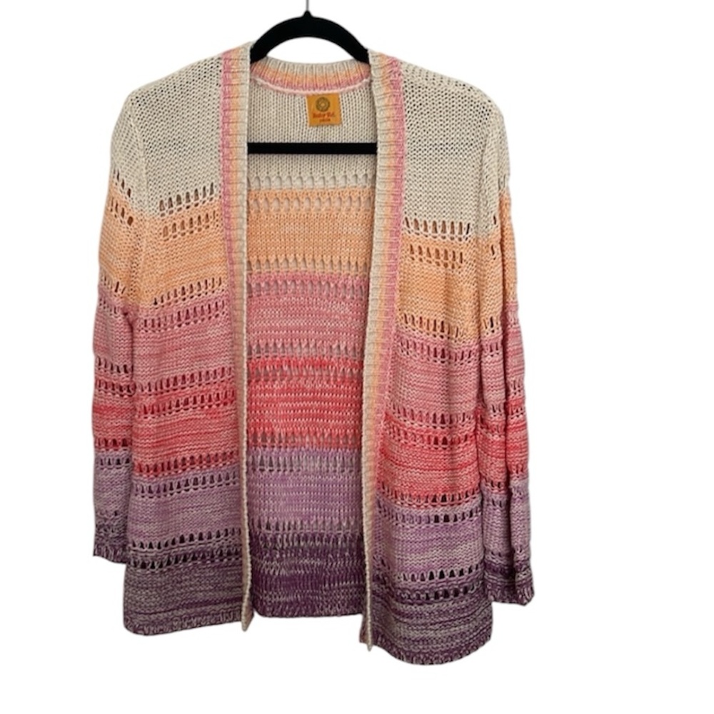 Ruby Rd. Open Multicolored Knit Cardigan - Picture 12 of 12